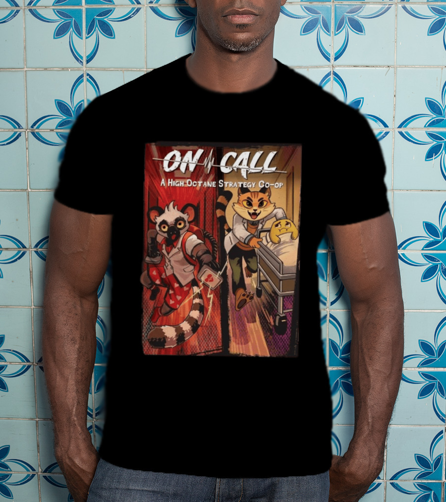 On Call A High Octane Strategy Co Op Lemur And Cat Doctors In Action T-Shirt