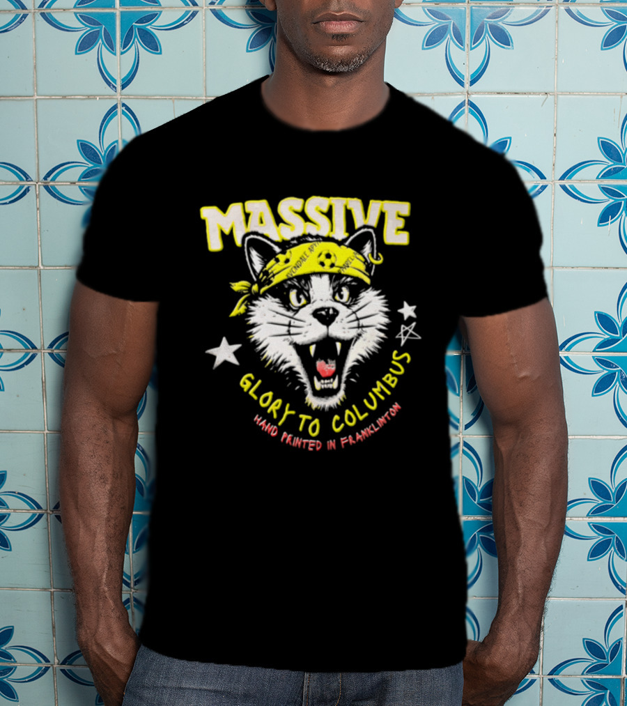 Massive Glory To Columbus Hand Painted Fanklubton T-Shirt