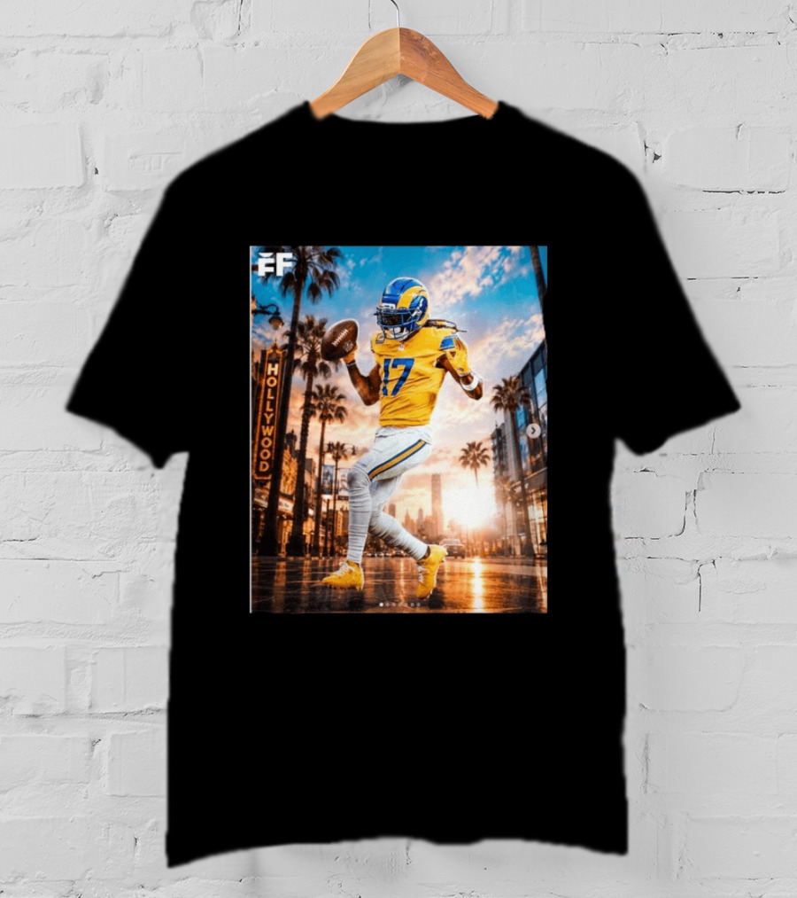 Los Angeles Rams Hollywood Davante Adams 17 Football Player T-Shirt