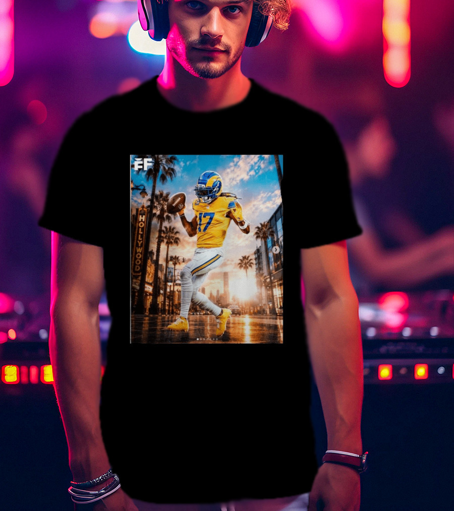 Los Angeles Rams Hollywood Davante Adams 17 Football Player T-Shirt