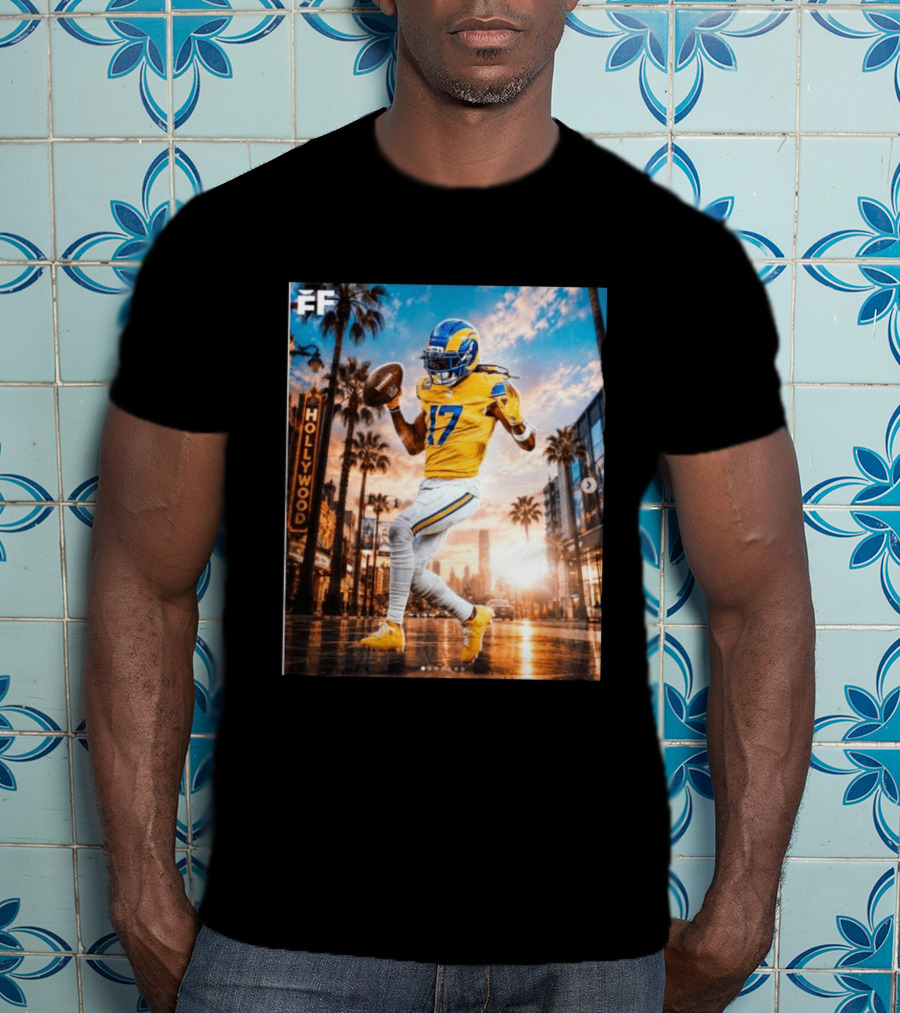 Los Angeles Rams Hollywood Davante Adams 17 Football Player T-Shirt