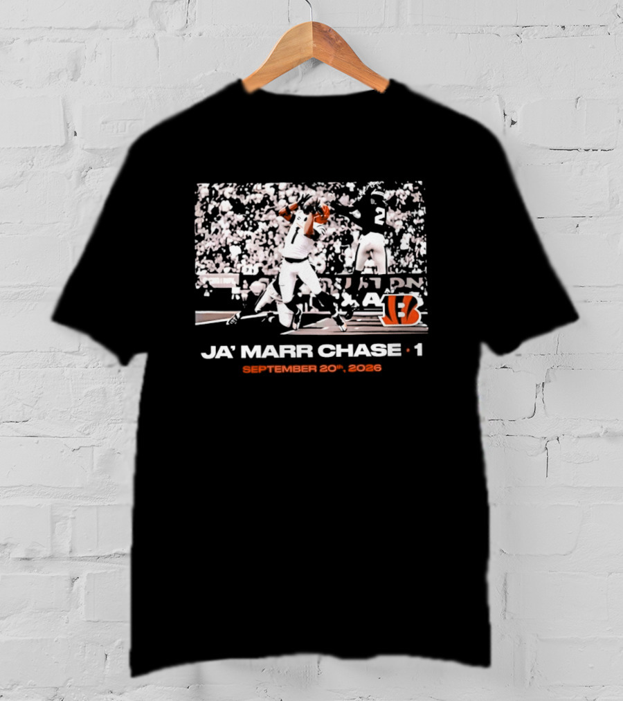 Ja'Marr Chase 1 Cincinnati Bengals September 20 2026 T-Shirt