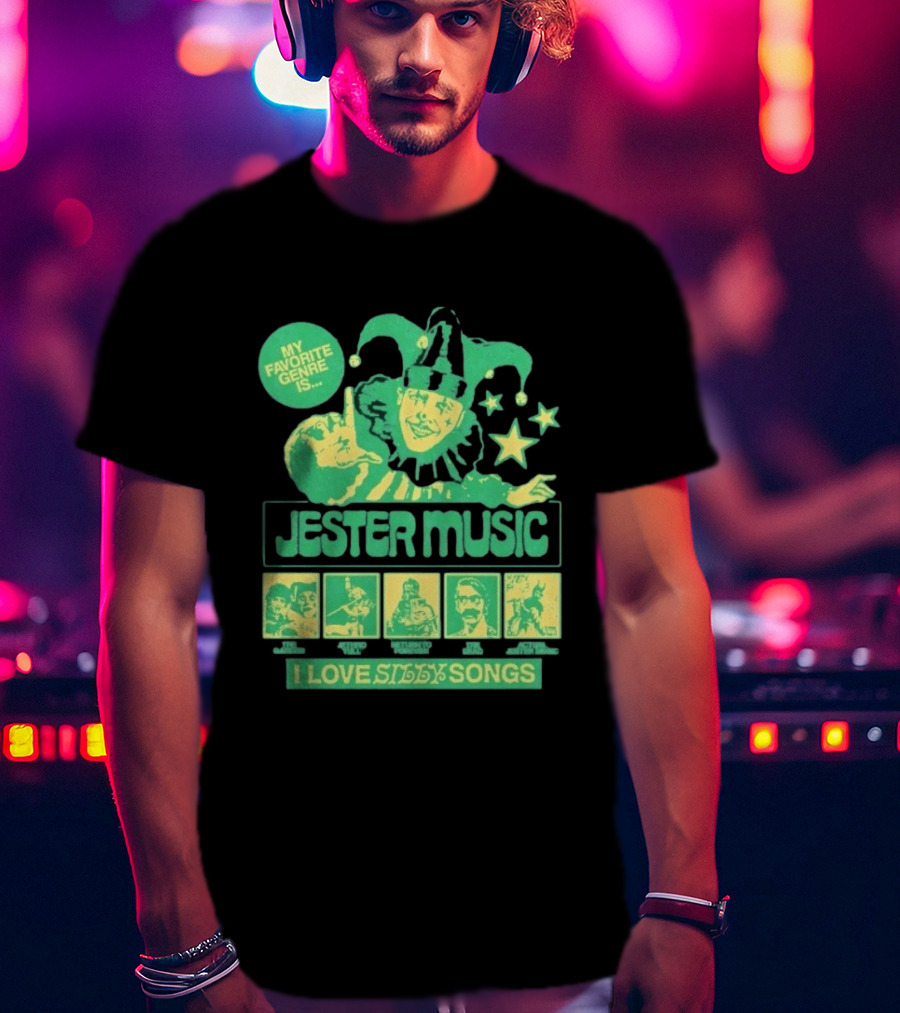 Jester Music My Favorite Genre Is The Garden Jethro Tull Return To Forever The Dead I Love Silly Songs T-Shirt