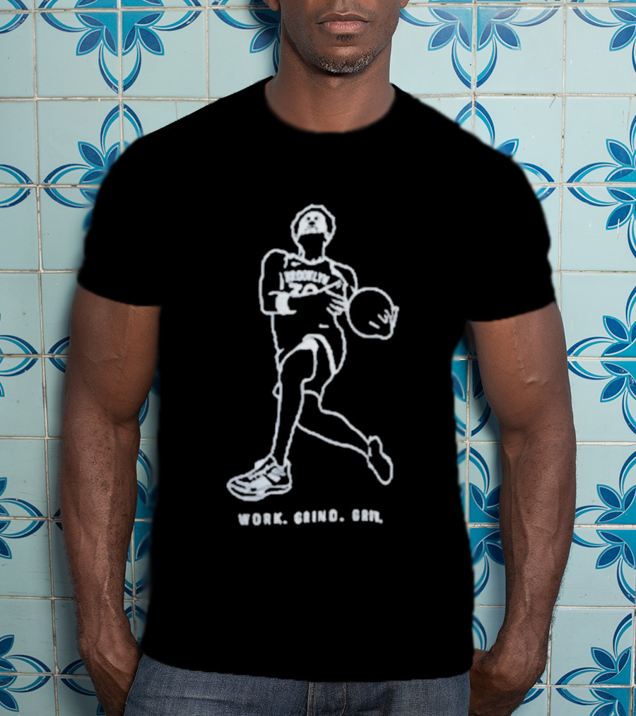 Julius Randle Basketball Work Grind Grow T-Shirt
