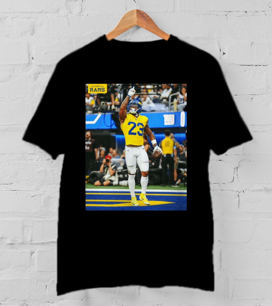 Los Angeles Rams Kamren Kinchens #23 NFL Football Jersey Celebration T-Shirt