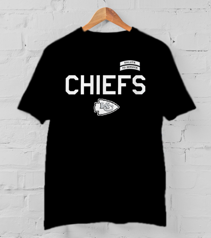 Kansas City Chiefs Salute To Service CHIEFS KC Arrowhead T-Shirt