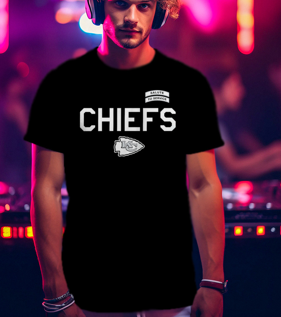 Kansas City Chiefs Salute To Service CHIEFS KC Arrowhead T-Shirt