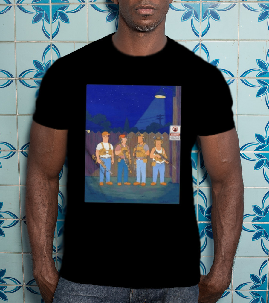 Neighborhood Tactical Squad Warning King Of The Hill T-Shirt