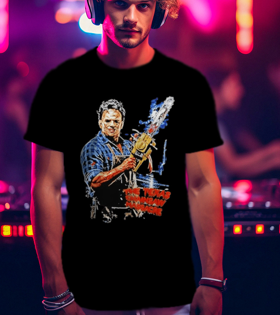 Texas Chainsaw Massacre Leatherface Chainsaw T-Shirt