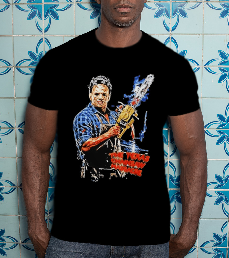 Texas Chainsaw Massacre Leatherface Chainsaw T-Shirt