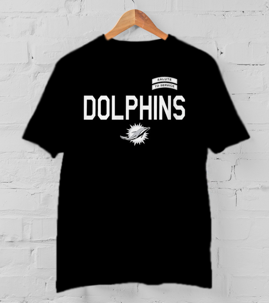 Miami Dolphins Salute To Service Dolphins Football T-Shirt