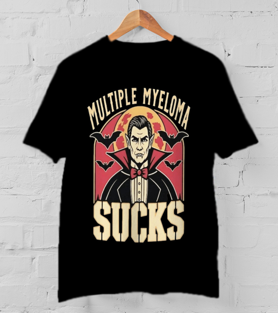 Multiple Myeloma Sucks Vampire Bats Awareness T-Shirt