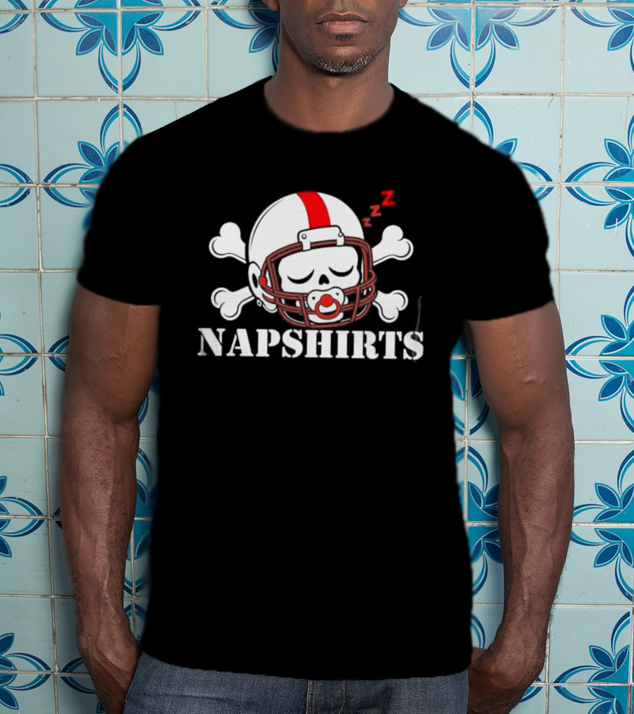 Napshirts We're Back Co Skull Football Helmet Nebraska Cornhuskers T-Shirt