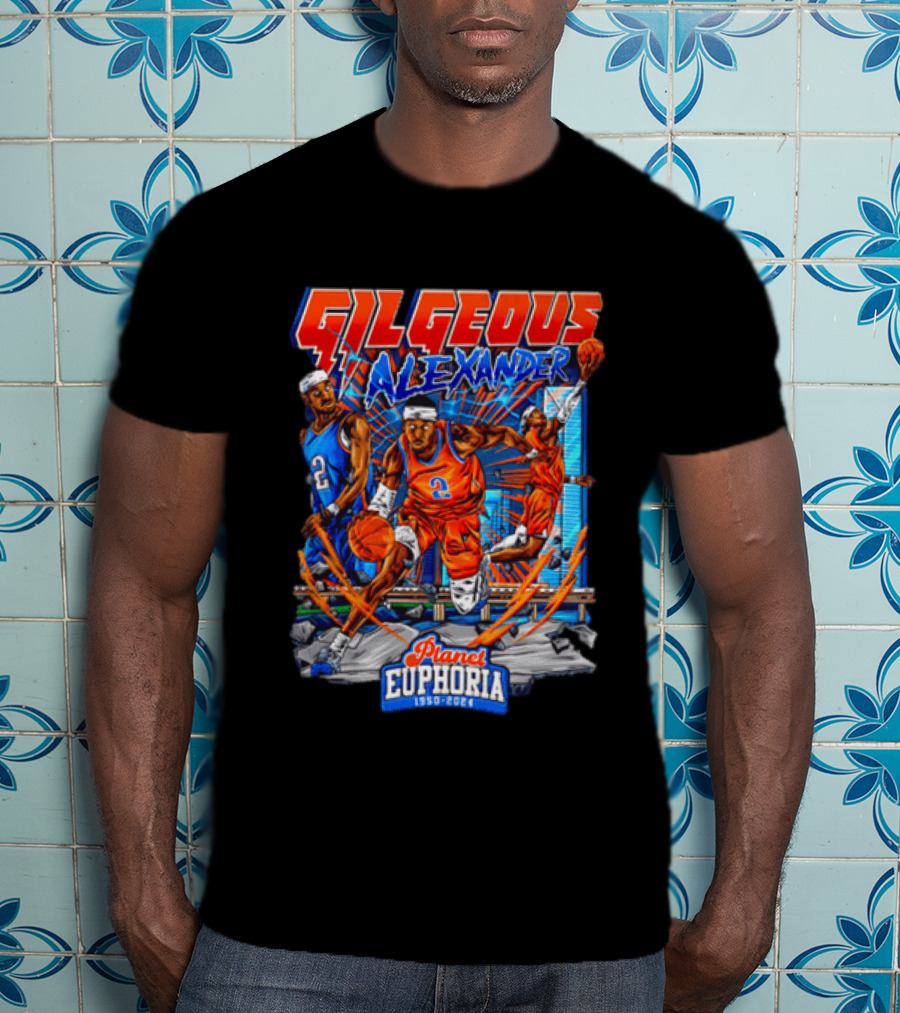 Gilgeous Alexander Oklahoma City Thunder Planet Euphoria 1950 2024 T-Shirt
