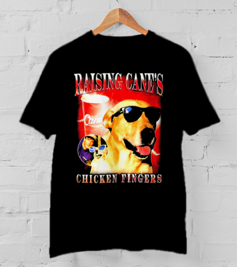 Raising Cane's Labrador Sunglasses Cup Chicken Fingers T-Shirt