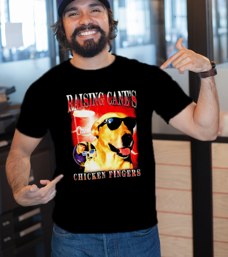 Raising Cane's Labrador Sunglasses Cup Chicken Fingers T-Shirt