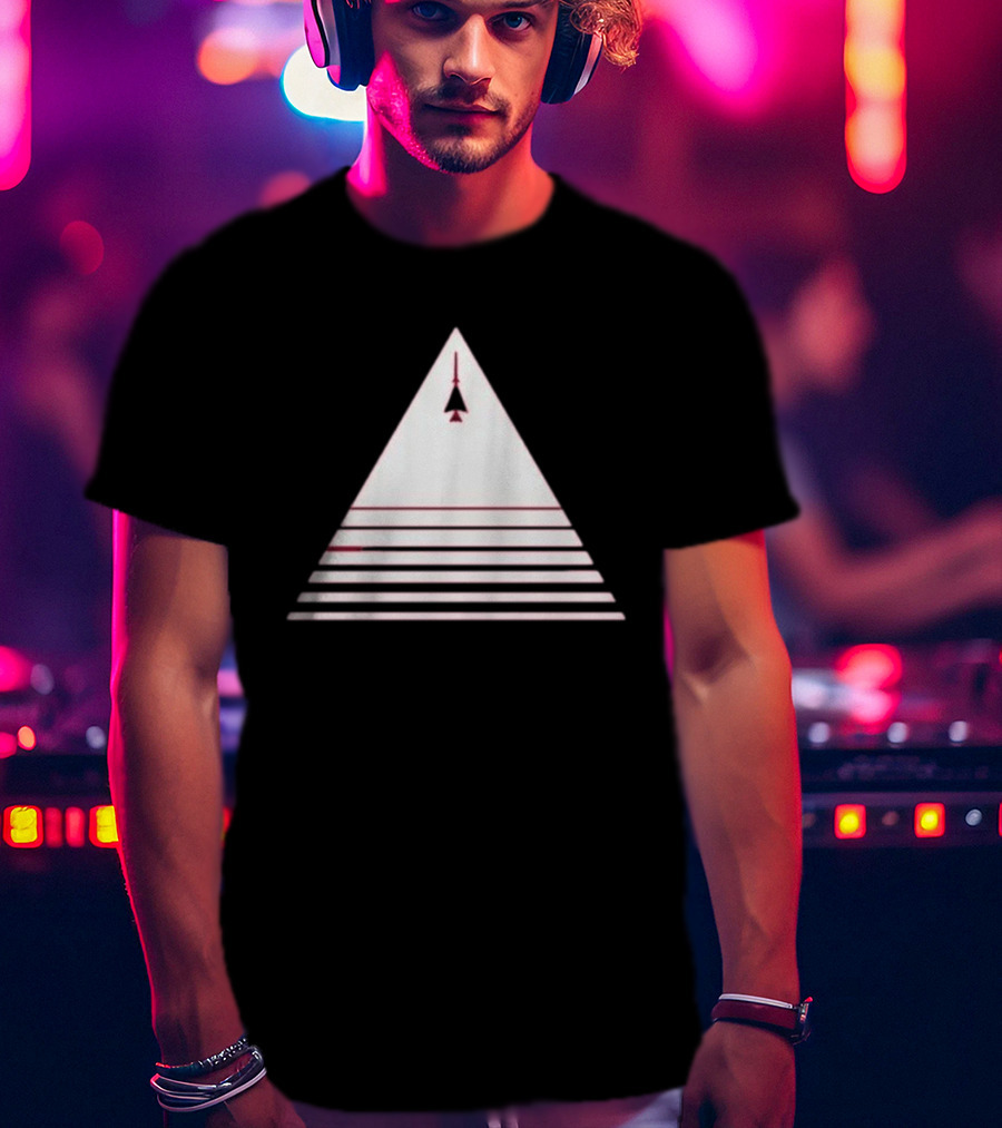Stuart Fails To Save The Universe Stuart Bloom Jet Airplane Triangle Pyramid T-Shirt