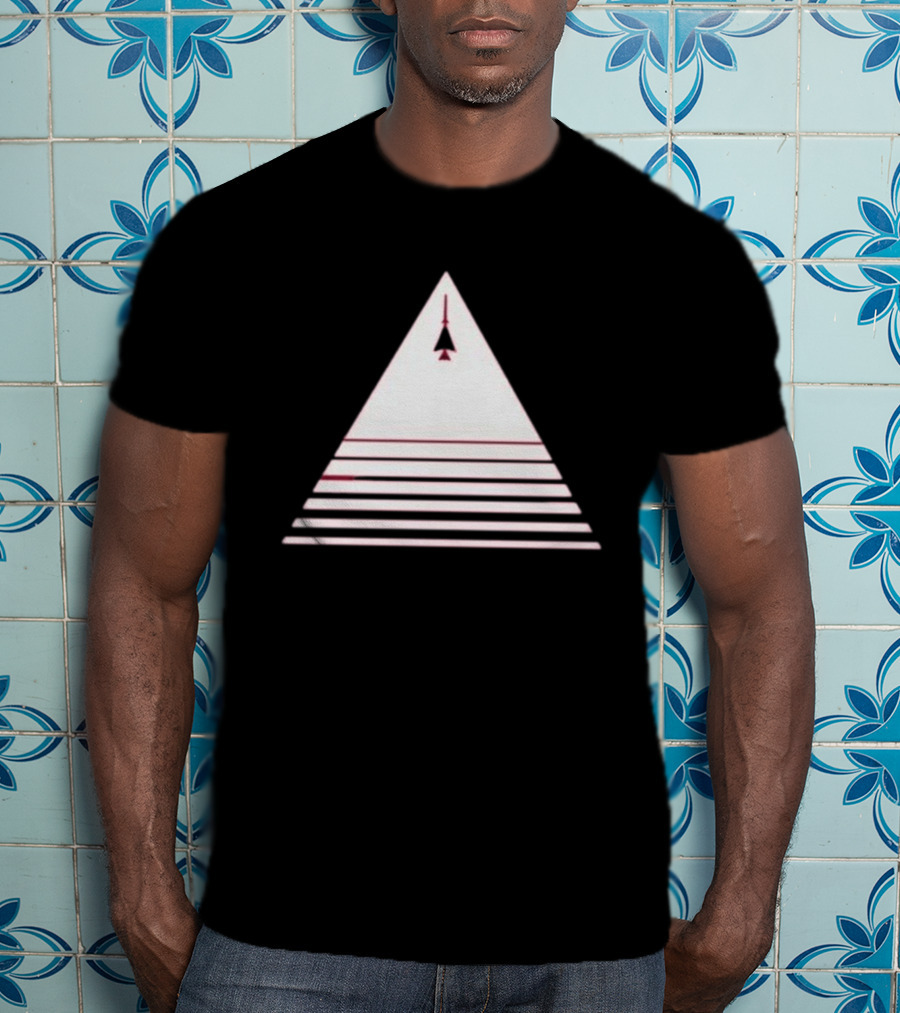 Stuart Fails To Save The Universe Stuart Bloom Jet Airplane Triangle Pyramid T-Shirt