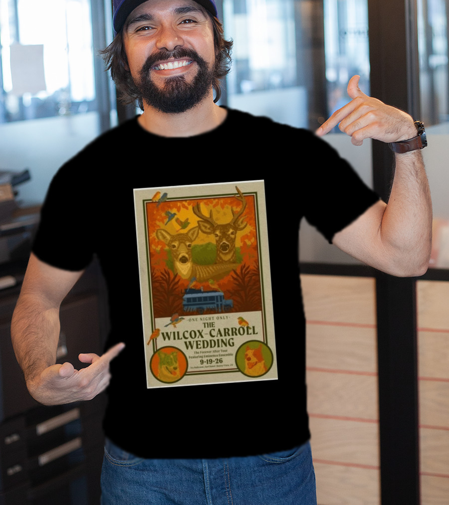 The Wilcox Carroll Wedding One Night Only Forever After Tour Featuring Eminence Ensemble September 19 2026 Colorado T-Shirt