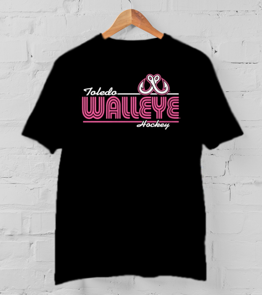 Toledo Walleye Pink Hooks Hockey ECHL T-Shirt