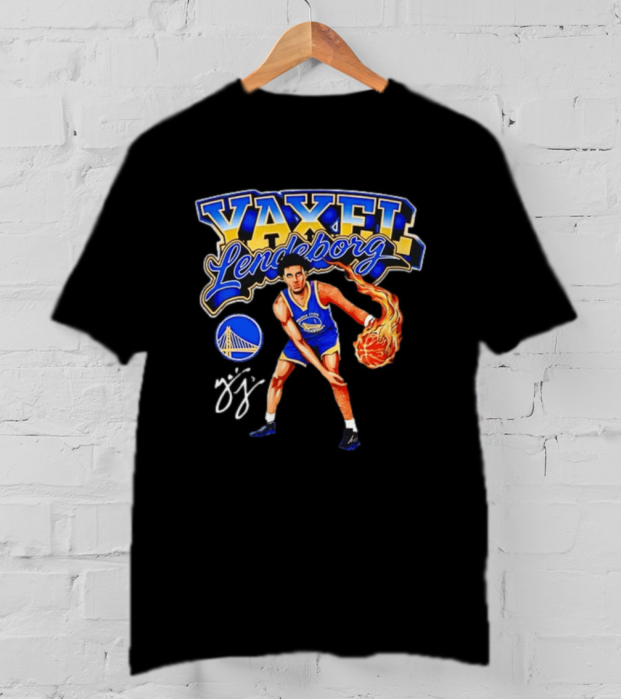 Vaxfi Lendeborg Golden State Warriors Basketball Flame Player T-Shirt