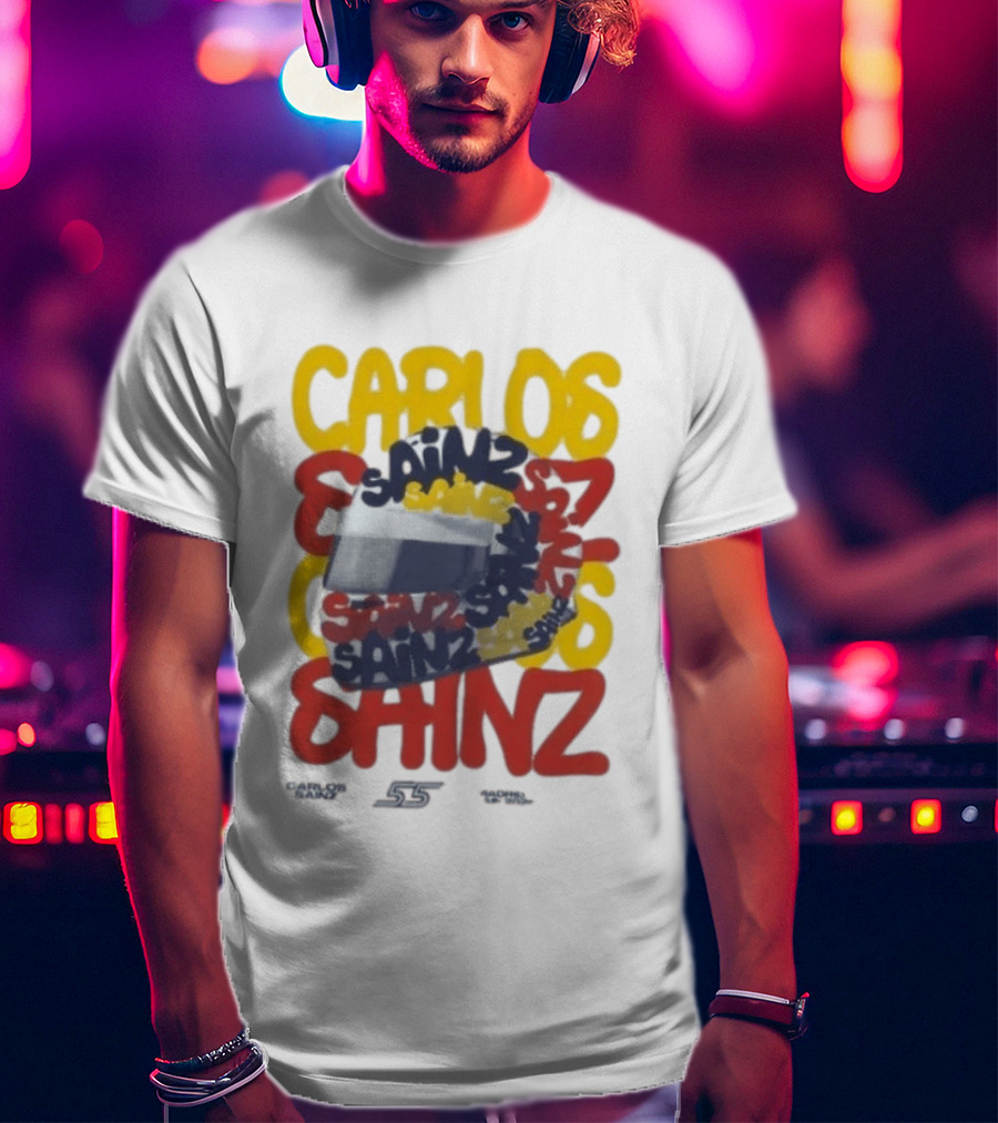 Carlos Sainz Madrid F1 Team Race Special 26 Atlassian Williams T-Shirt