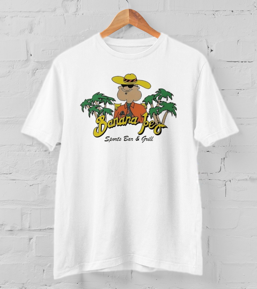 Banana Joe's Sports Bar & Grill Tropical Palm Island Vibes T-Shirt