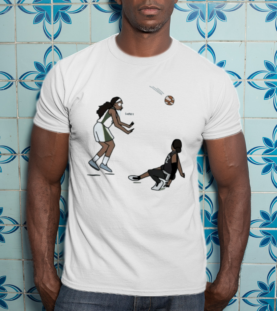 Flau'jae Johnson Saying Sorry To A'ja Wilson After Basketball Block T-Shirt