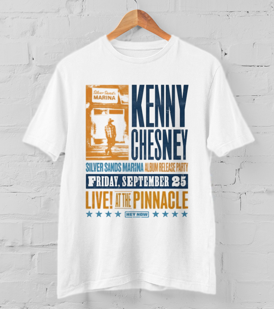 Kenny Chesney Silver Sands Marina Album Release Party Friday September 25 Live At The Pinnacle Stars T-Shirt