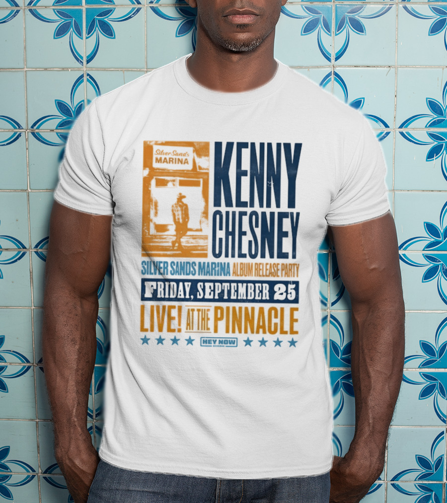 Kenny Chesney Silver Sands Marina Album Release Party Friday September 25 Live At The Pinnacle Stars T-Shirt