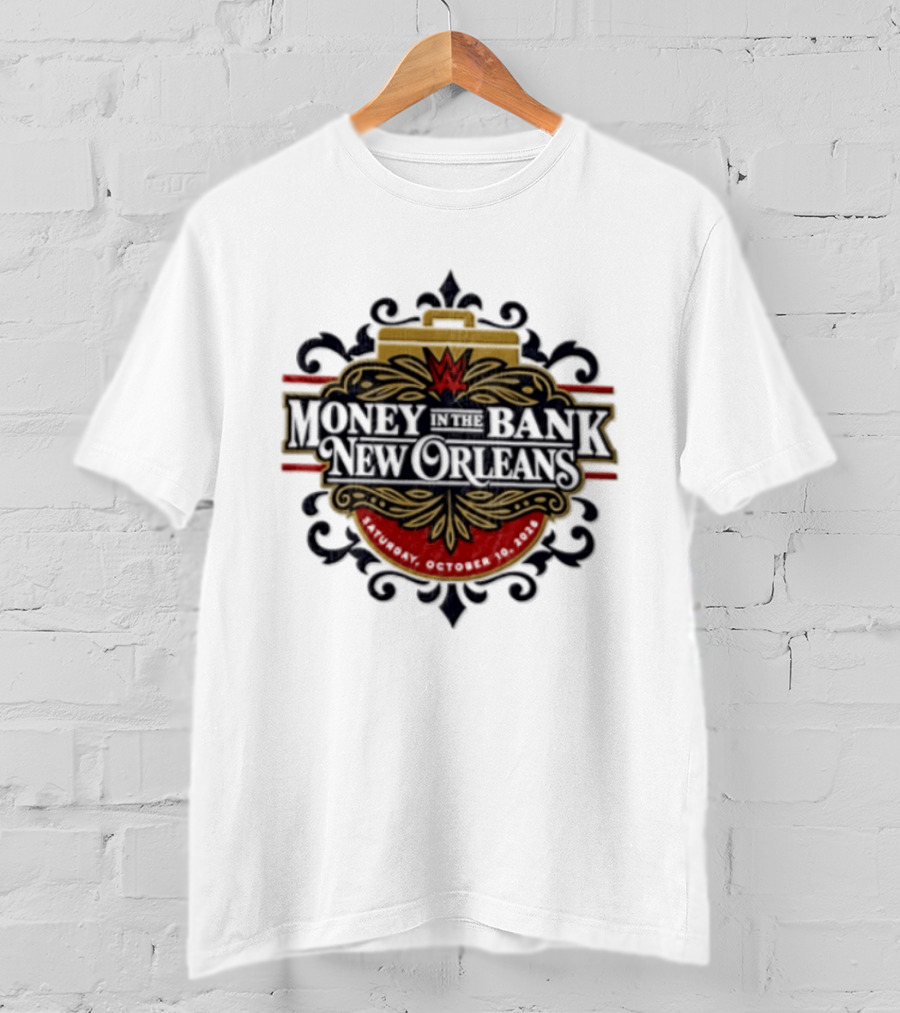 Money In The Bank New Orleans WWE Event October 10 2026 T-Shirt