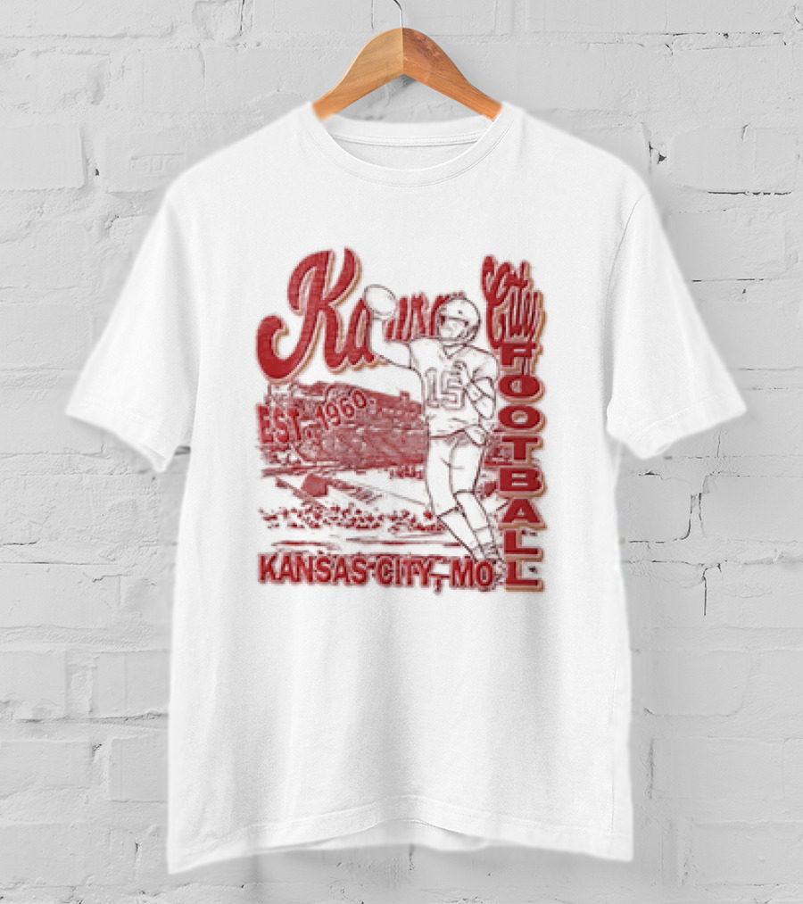 Kansas City Chiefs Football 1960 Patrick Mahomes Quarterback Kansas City MO T-Shirt