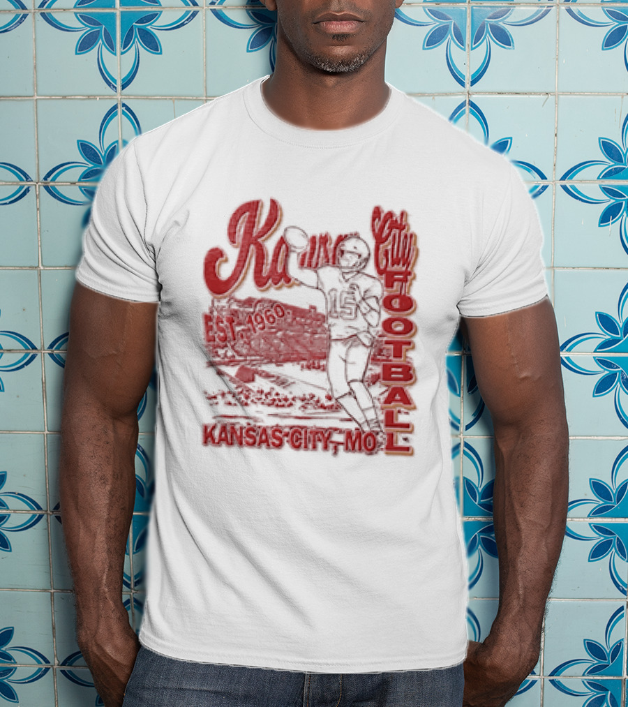 Kansas City Chiefs Football 1960 Patrick Mahomes Quarterback Kansas City MO T-Shirt