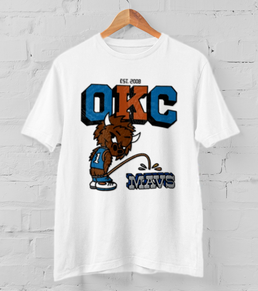Oklahoma City Thunder Rumble On Dallas Mavericks Mavs Rivalry T-Shirt
