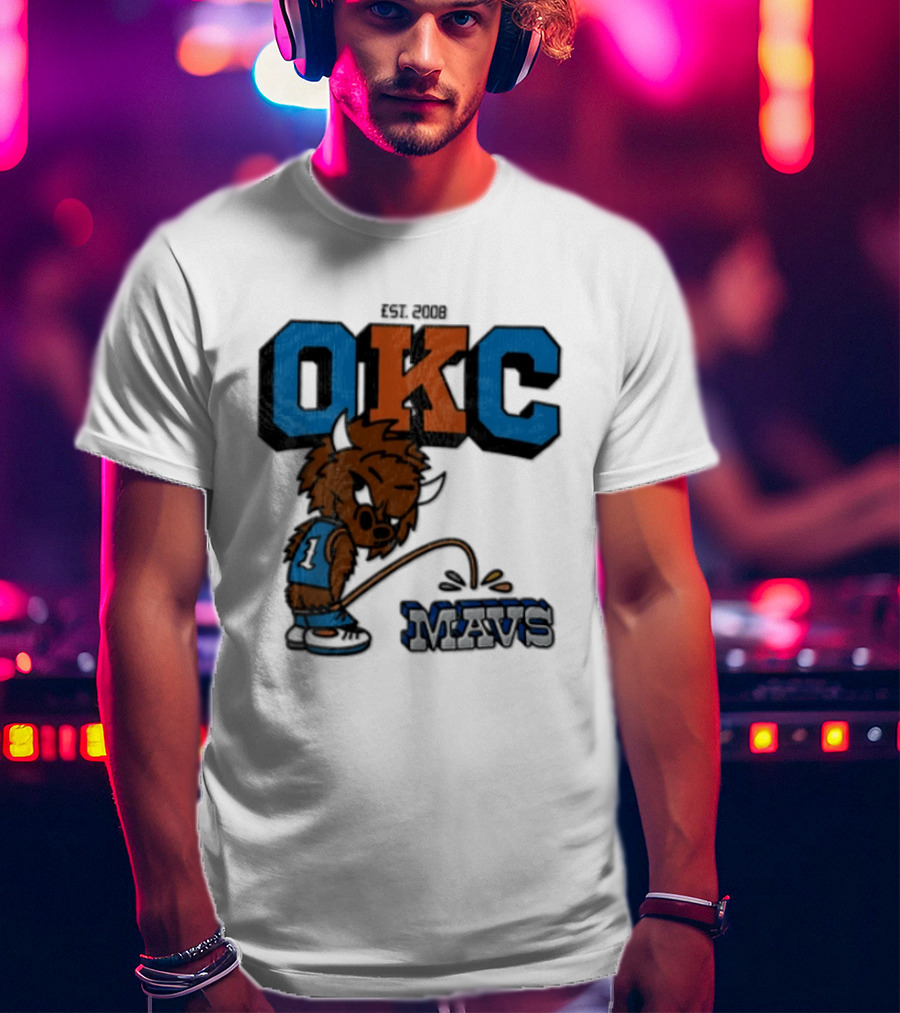 Oklahoma City Thunder Rumble On Dallas Mavericks Mavs Rivalry T-Shirt