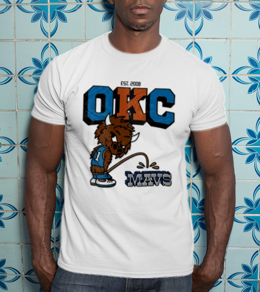 Oklahoma City Thunder Rumble On Dallas Mavericks Mavs Rivalry T-Shirt