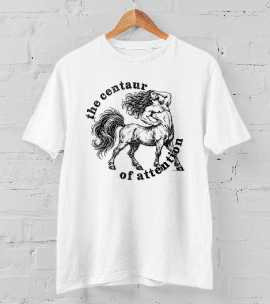 The Centaur Of Attention Muscular Man Horse Body Sketch T-Shirt