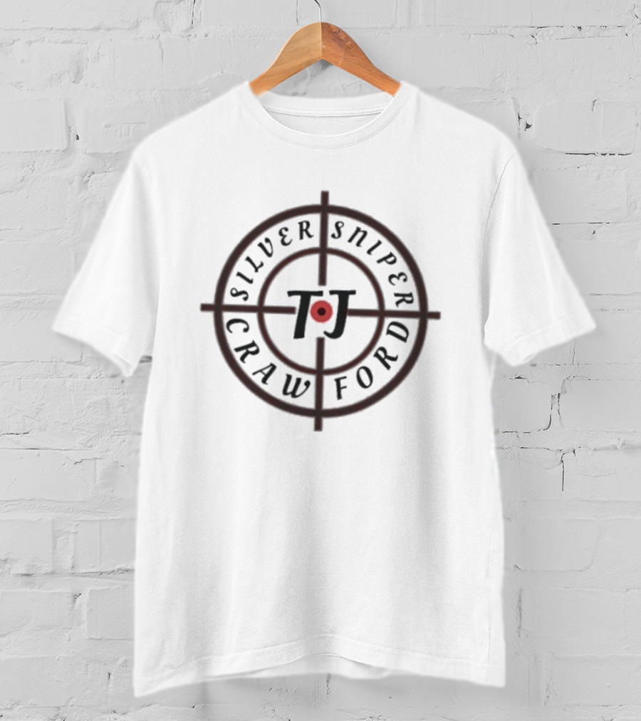 TJ Silver Sniper Crawford Bullseye Shooting Sports Target T-Shirt