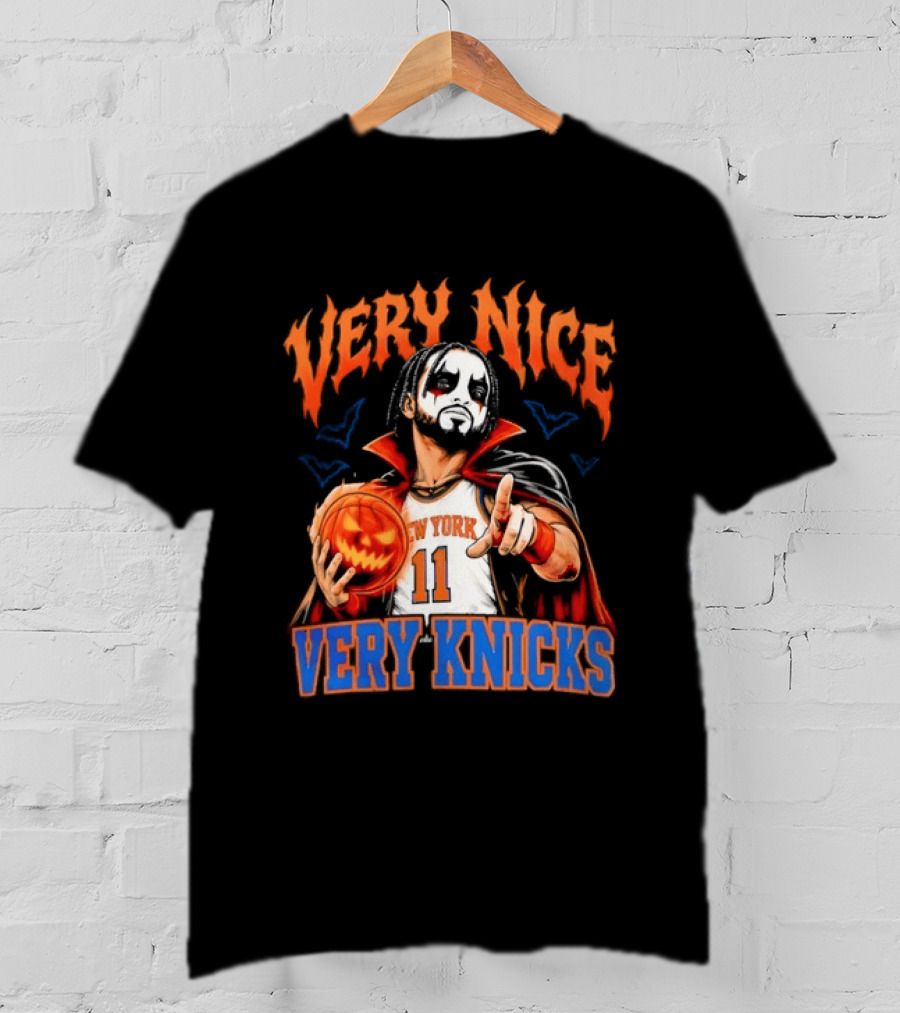 Jalen Brunson New York 11 Very Nice Very Knicks Halloween T-Shirt