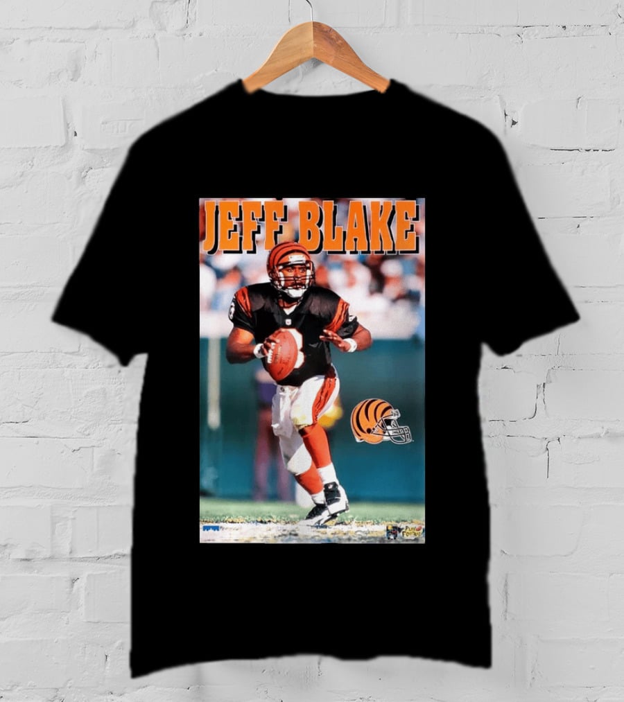 Cincinnati Bengals Jeff Blake Quarterback Action NFL Football T-Shirt