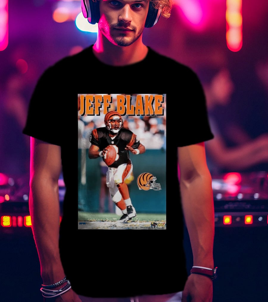 Cincinnati Bengals Jeff Blake Quarterback Action NFL Football T-Shirt