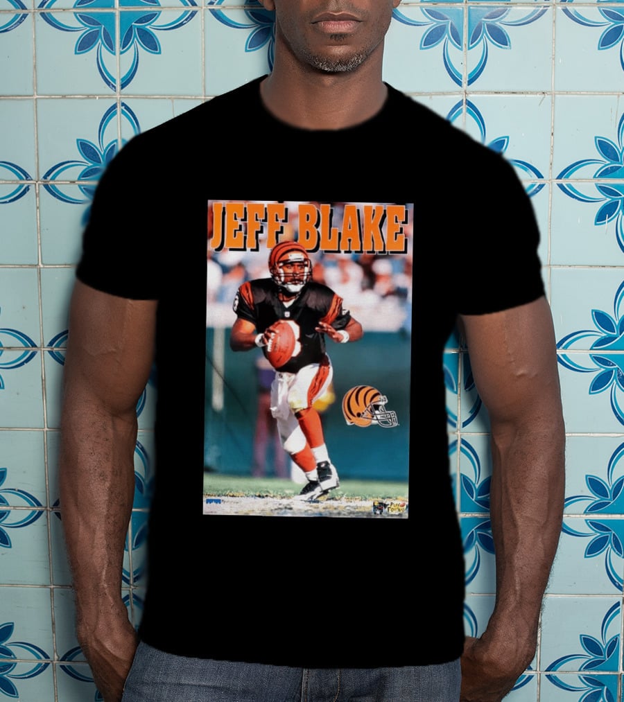 Cincinnati Bengals Jeff Blake Quarterback Action NFL Football T-Shirt