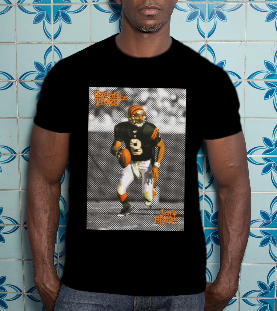 Jeff Blake Eye Of The Tiger Cincinnati Bengals Football QB T-Shirt