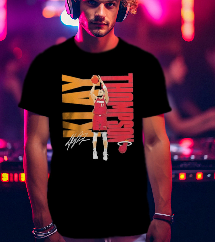 Klay Thompson Miami Heat 11 Basketball Player Signature T-Shirt