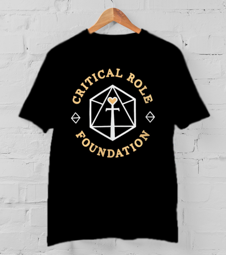 Critical Role Foundation Heart Sword Dice T-Shirt