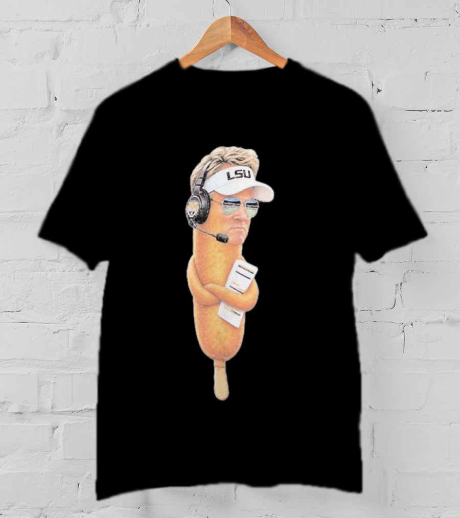 Lane Kiffin Ole Miss LSU Football Meme Corn Dog Headset T-Shirt