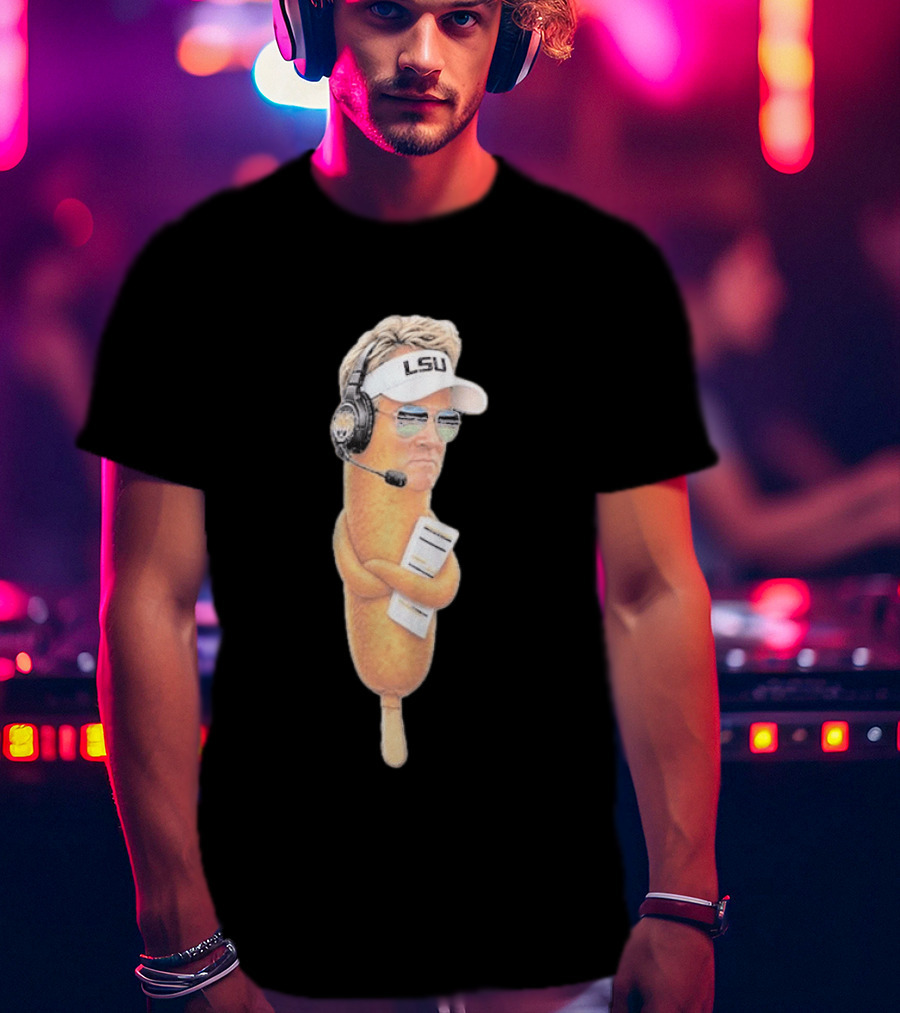 Lane Kiffin Ole Miss LSU Football Meme Corn Dog Headset T-Shirt