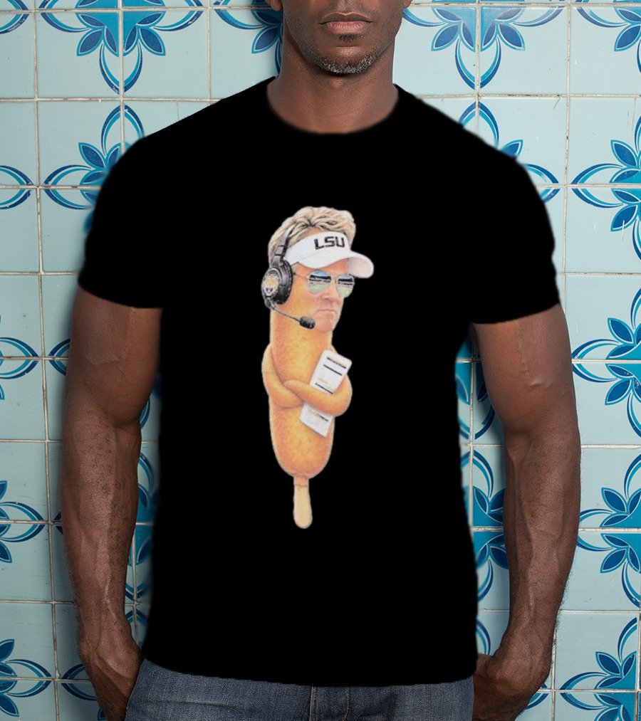 Lane Kiffin Ole Miss LSU Football Meme Corn Dog Headset T-Shirt