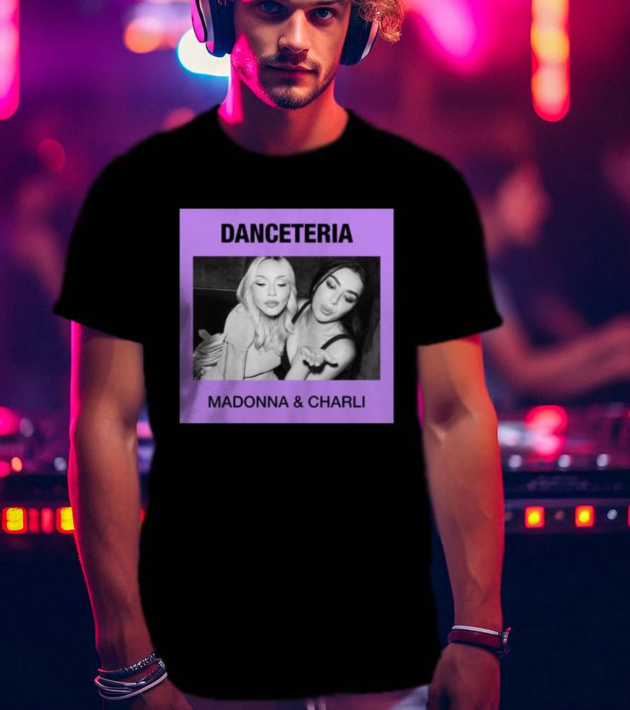 Danceteria Madonna & Charli Nostalgia 80s Club Scene T-Shirt
