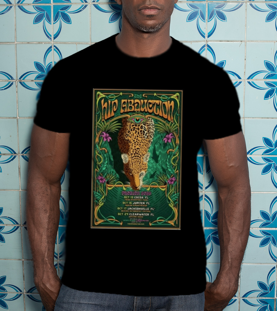 The Hip Abduction Tour Florida 2026 Abacoa Amphitheater Jupiter Oct 16 Leopard T-Shirt